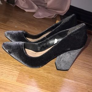 Velvet heels